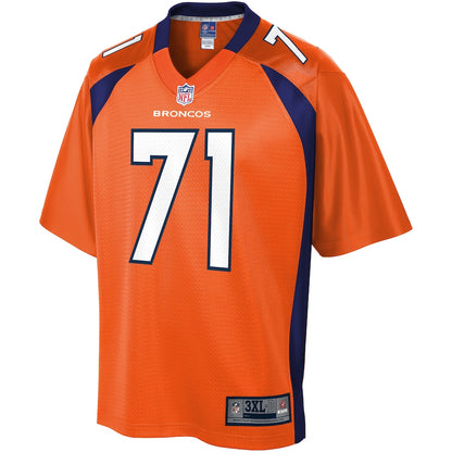 Denver Broncos Austin Schlottmann Pro Line Big & Tall Orange Football Jersey product image