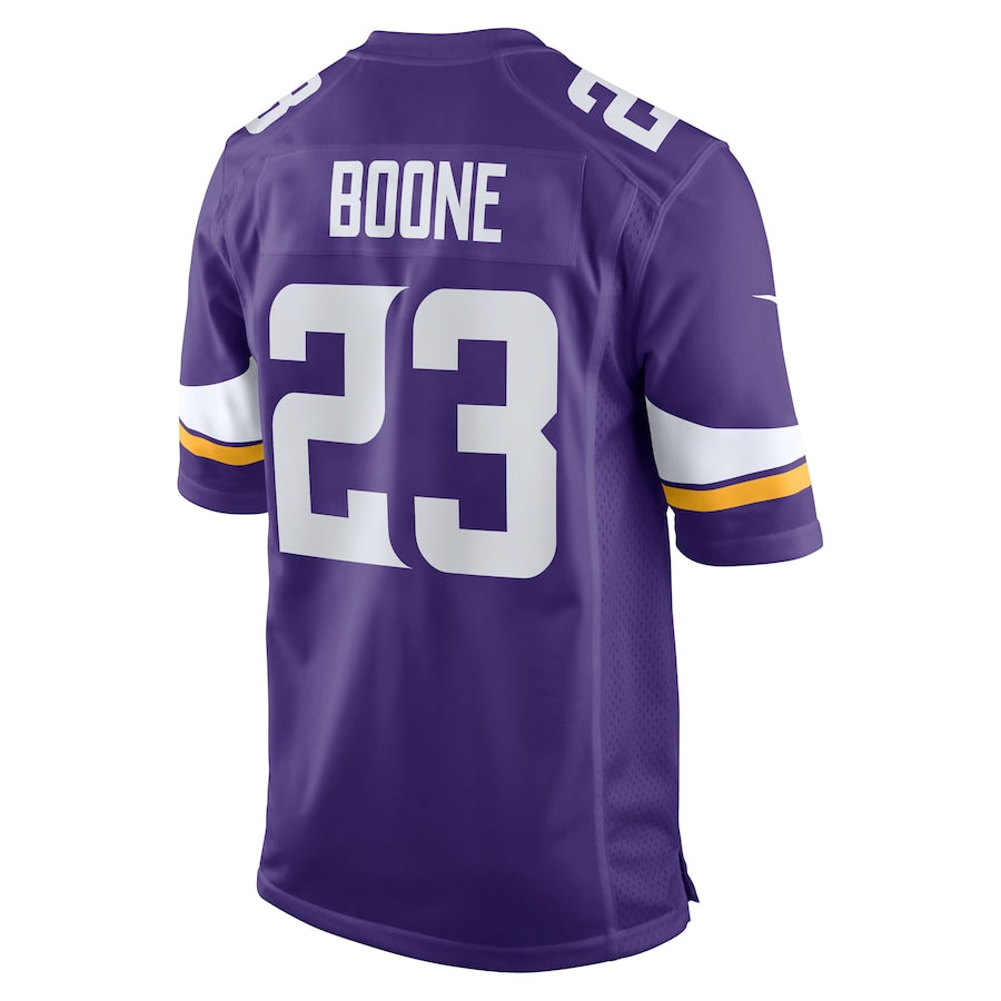 Minnesota Vikings Mike Boone Game Purple Football Jersey product image