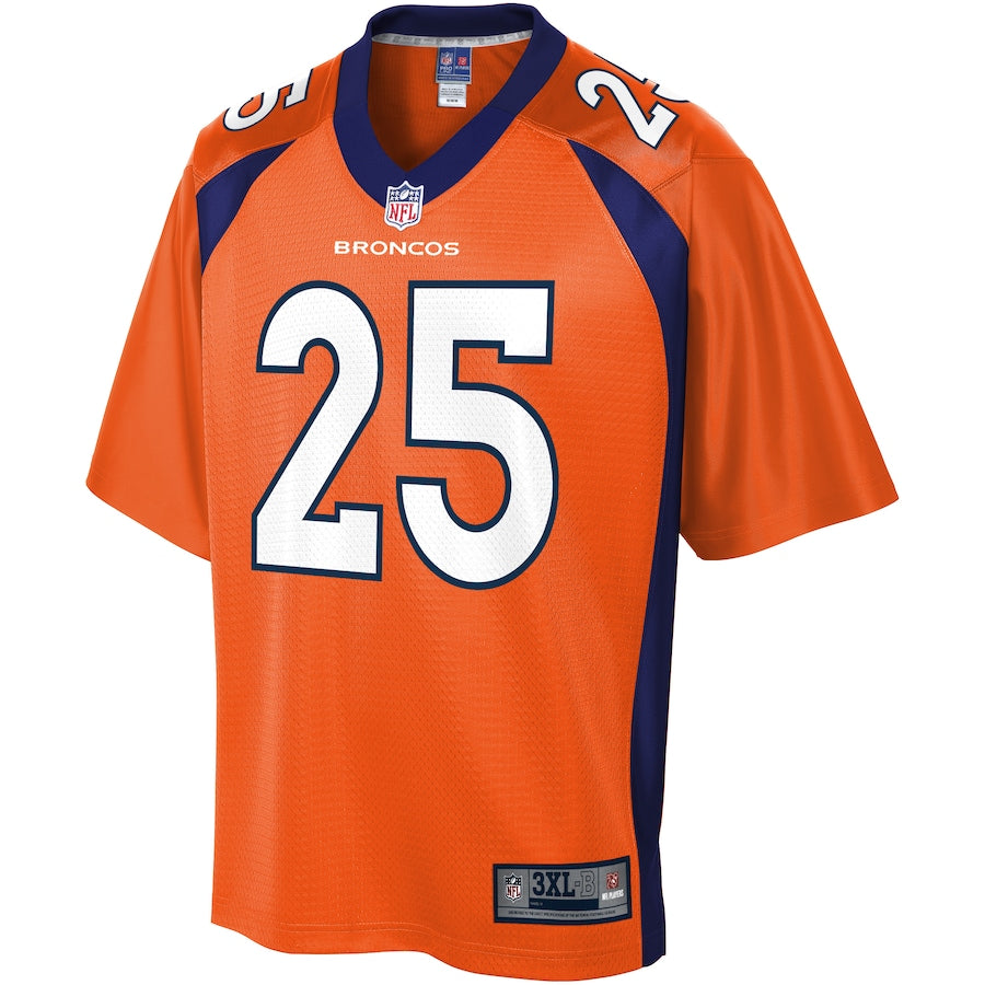 Denver Broncos Melvin Gordon Pro Line Big & Tall Orange Football Jersey product image