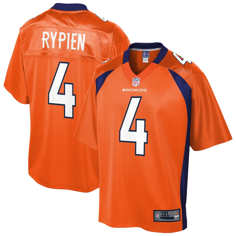 Denver Broncos Brett Rypien Pro Line Big & Tall Orange Football Jersey product image