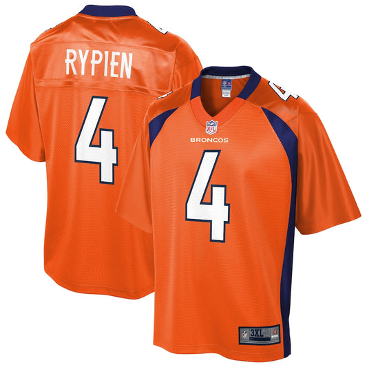 Denver Broncos Brett Rypien Pro Line Big & Tall Orange Football Jersey product image
