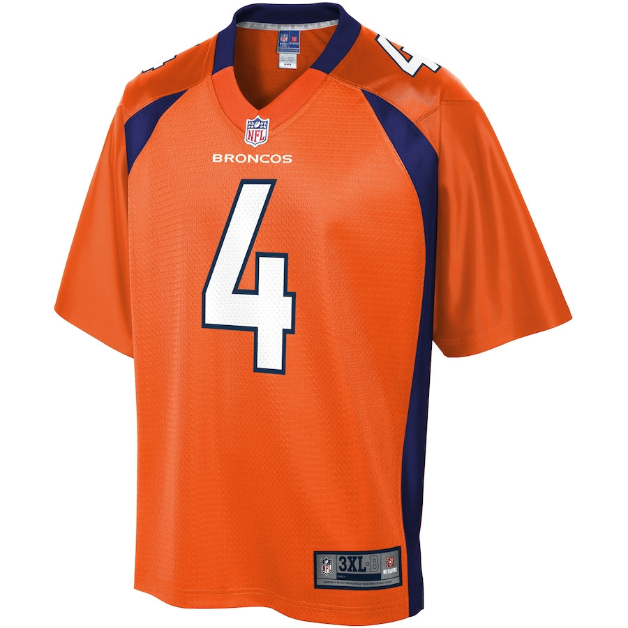 Denver Broncos Brett Rypien Pro Line Big & Tall Orange Football Jersey product image