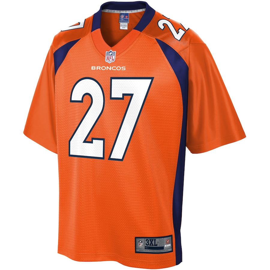 Denver Broncos Davontae Harris Pro Line Big & Tall Orange Football Jersey product image