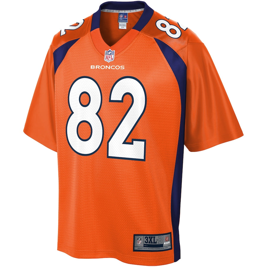 Denver Broncos Jeff Heuerman Pro Line Big & Tall Orange Football Jersey product image