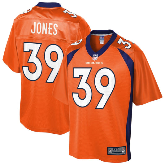 Denver Broncos Cyrus Jones Pro Line Big & Tall Orange Football Jersey product image