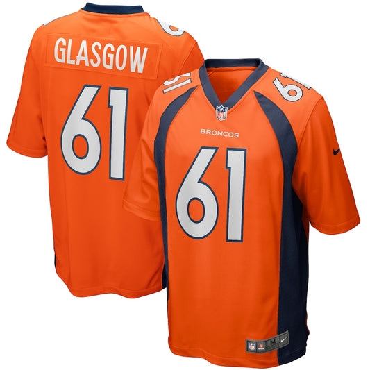 Denver Broncos Graham Glasgow Game Orange Football Jersey product image