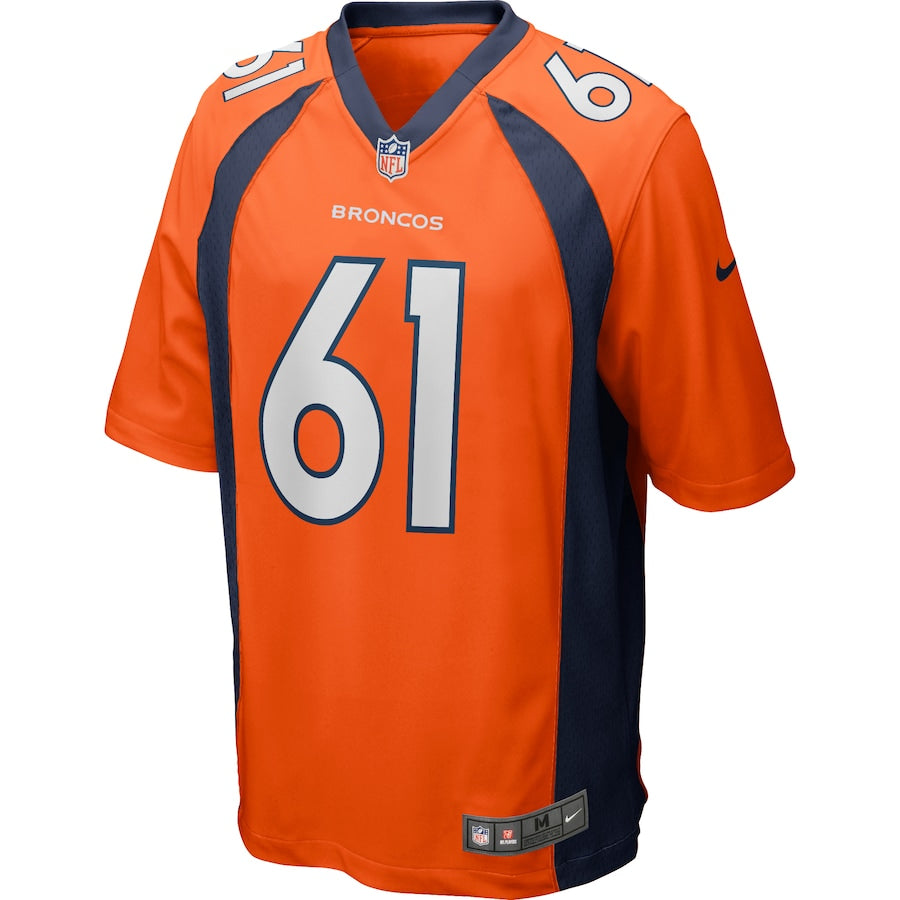Denver Broncos Graham Glasgow Game Orange Football Jersey product image