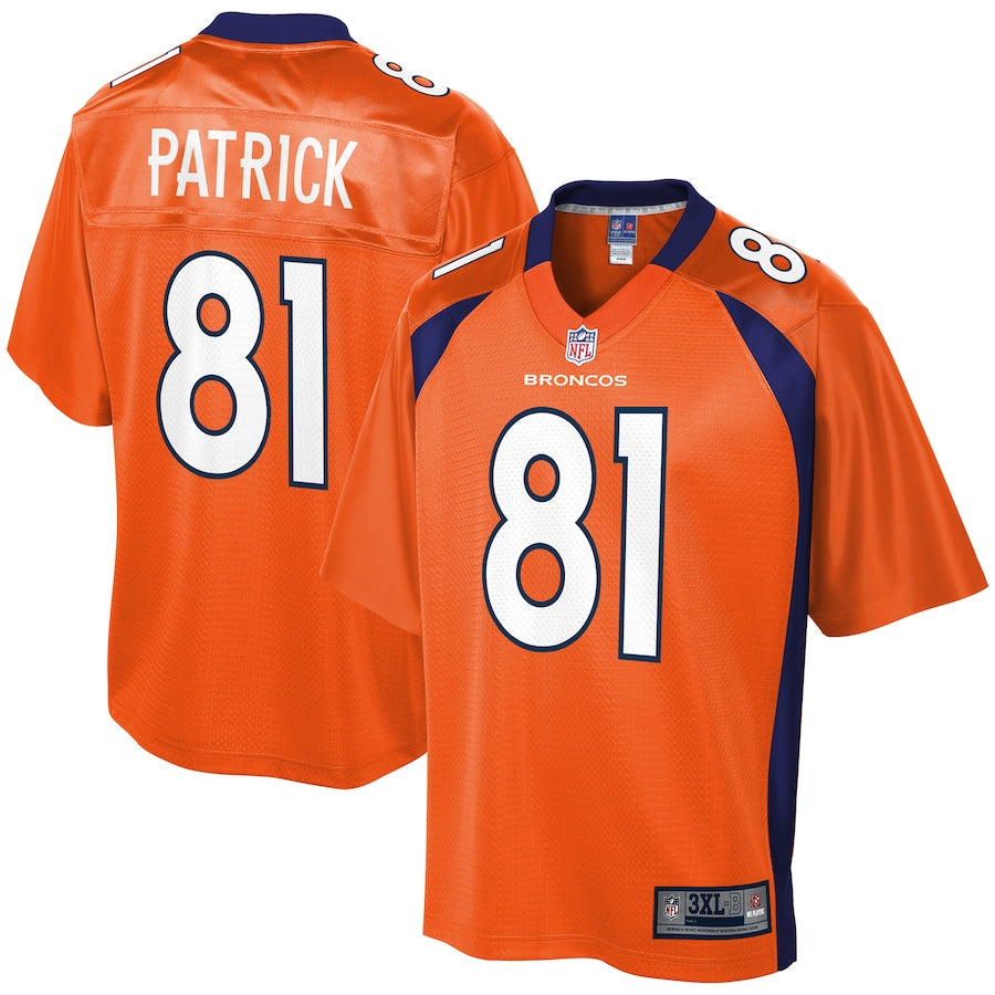 Denver Broncos Tim Patrick Pro Line Big & Tall Orange Football Jersey product image