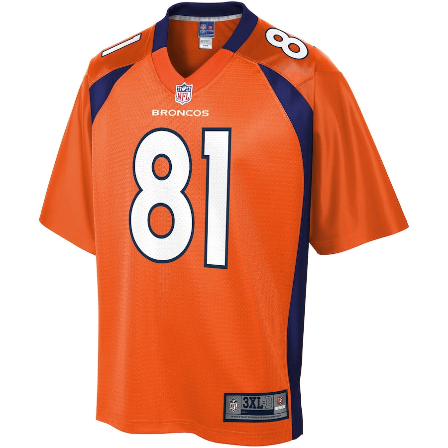 Denver Broncos Tim Patrick Pro Line Big & Tall Orange Football Jersey product image
