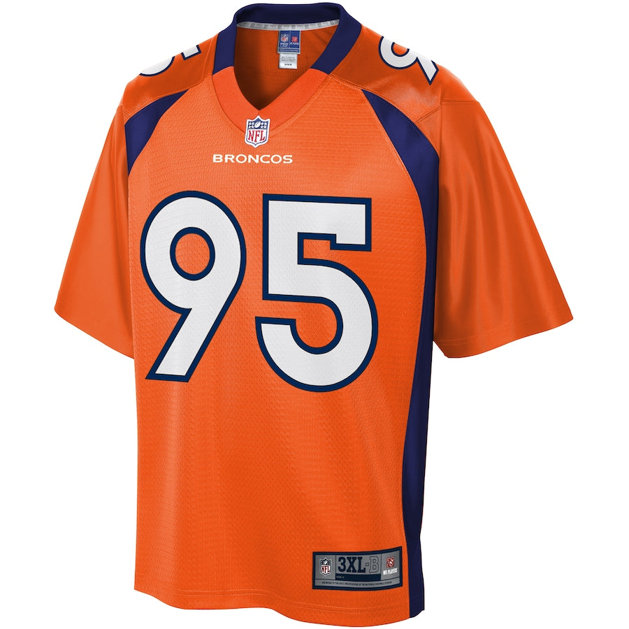 Denver Broncos Derek Wolfe Pro Line Big & Tall Orange Football Jersey product image