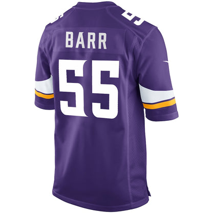 Minnesota Vikings Anthony Barr Game Purple Football Jersey product image