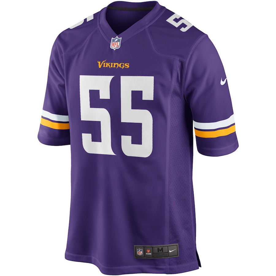 Minnesota Vikings Anthony Barr Game Purple Football Jersey product image