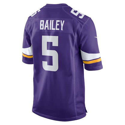 Minnesota Vikings Dan Bailey Game Purple Football Jersey product image