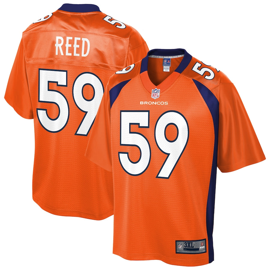 Denver Broncos Malik Reed Pro Line Big & Tall Orange Football Jersey product image
