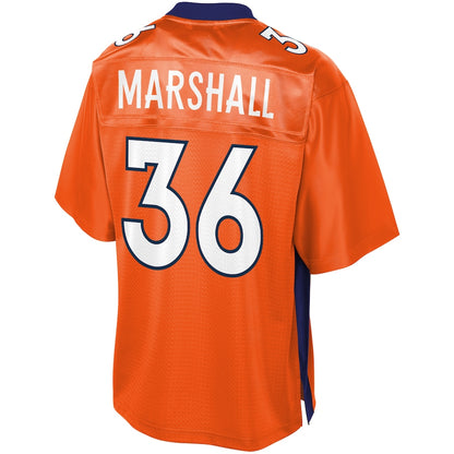 Denver Broncos Trey Marshall Pro Line Big & Tall Orange Football Jersey product image