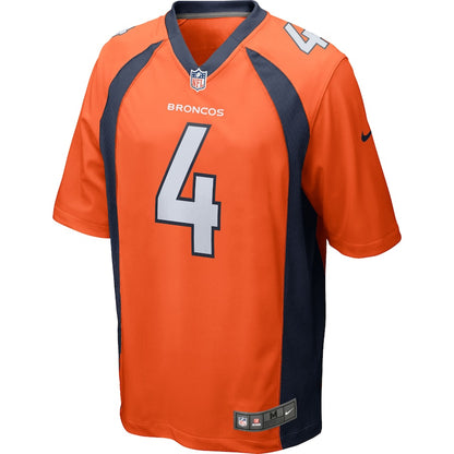 Denver Broncos Case Keenum Game Orange Football Jersey product image