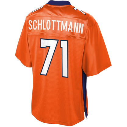 Denver Broncos Austin Schlottmann Pro Line Orange Football Jersey product image