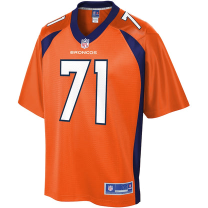 Denver Broncos Austin Schlottmann Pro Line Orange Football Jersey product image