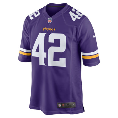 Minnesota Vikings Ben Gedeon Game Purple Football Jersey product image