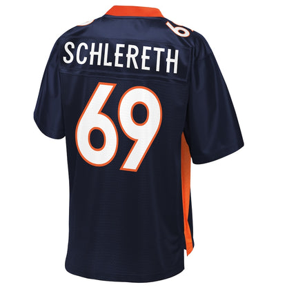 Denver Broncos Mark Schlereth Pro Line Navy Football Jersey product image
