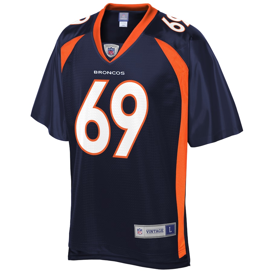 Denver Broncos Mark Schlereth Pro Line Navy Football Jersey product image
