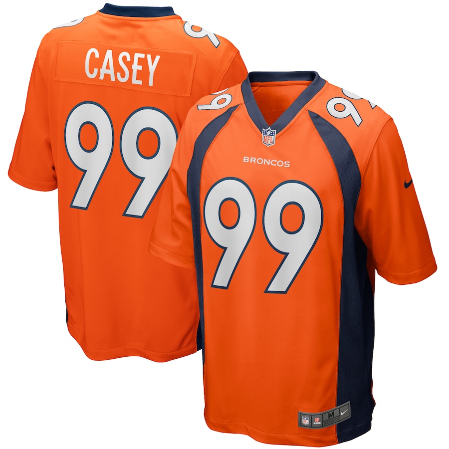 Denver Broncos Jurrell Casey Game Orange Football Jersey product image