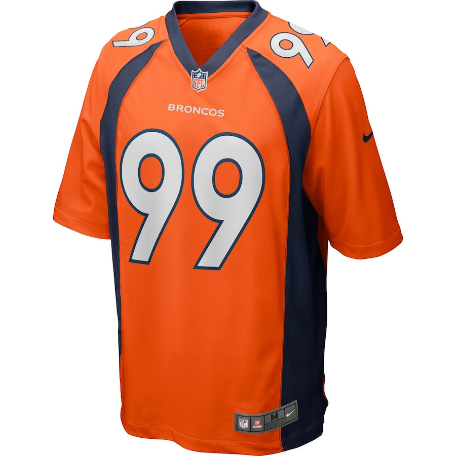 Denver Broncos Jurrell Casey Game Orange Football Jersey product image