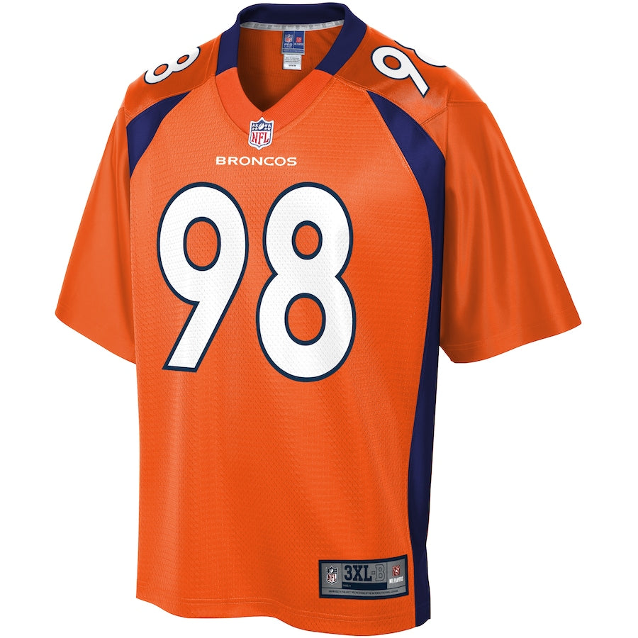 DEN MP  Pro Line Orange Big Tall Team Jersey rtj football 437