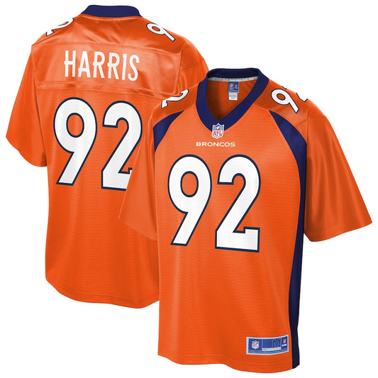 DEN JH  Pro Line Orange Primary Team Jersey rtj football 491