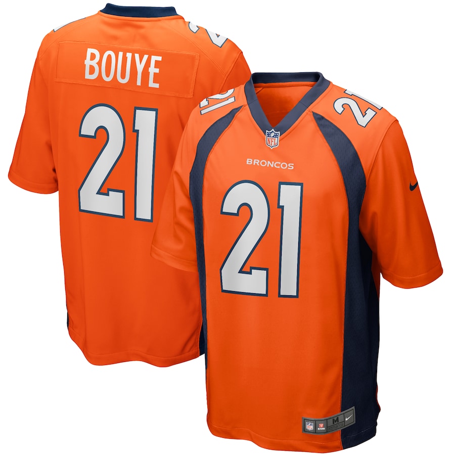 Denver Broncos A.j. Bouye Game Orange Football Jersey product image