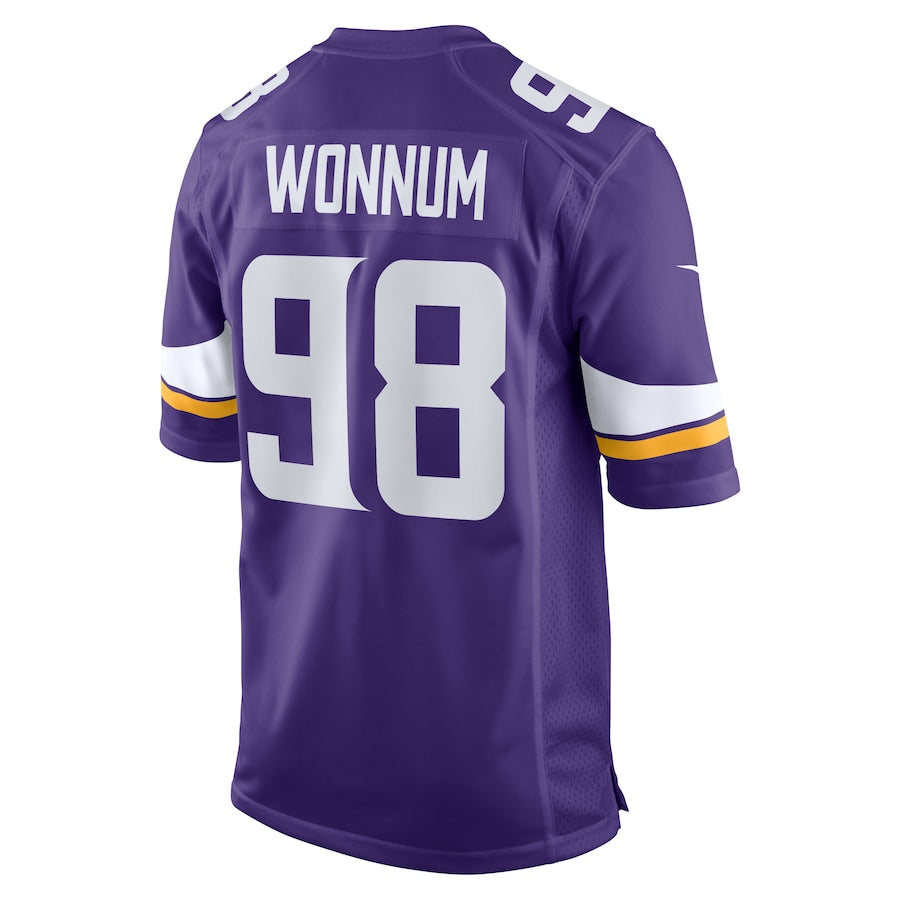 Minnesota Vikings D.j. Wonnum Team Game Purple Football Jersey product image