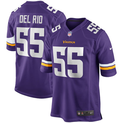 Minnesota Vikings Jack Del Rio Game Purple Football Jersey product image