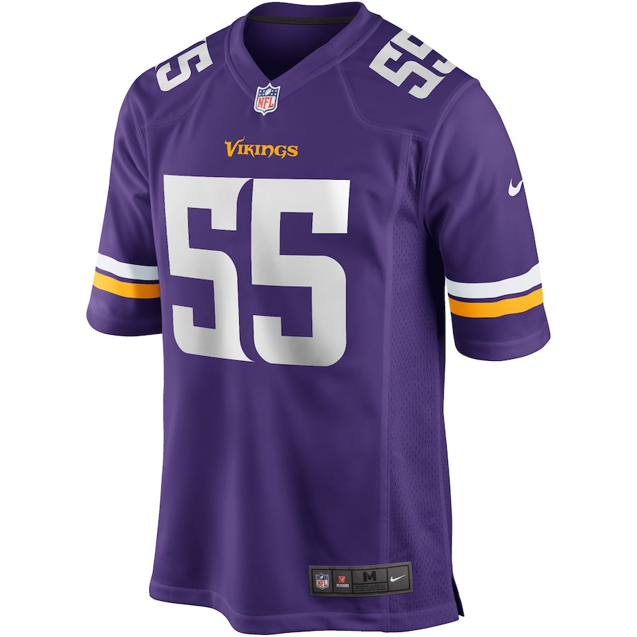 Minnesota Vikings Jack Del Rio Game Purple Football Jersey product image