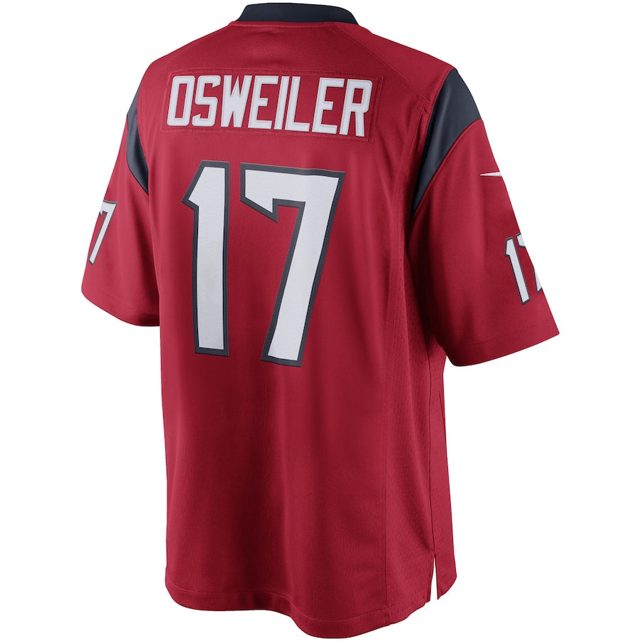 Houston Texans Brock Osweiler Limited Red Football Jersey product image