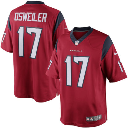 Houston Texans Brock Osweiler Limited Red Football Jersey product image