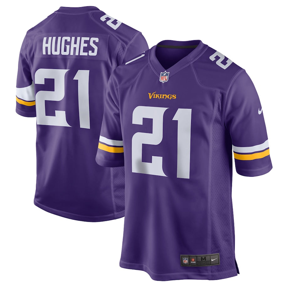 Minnesota Vikings Mike Hughes Game Purple Football Jersey product image