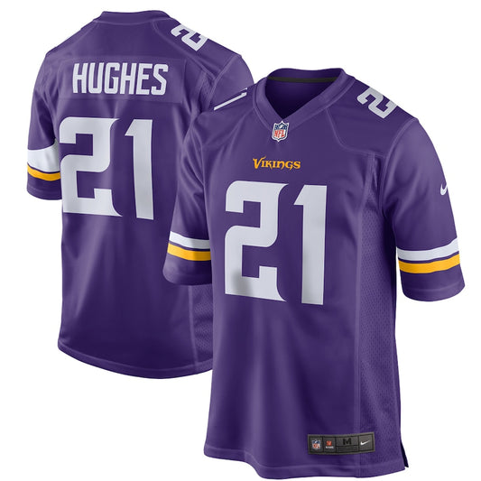 Minnesota Vikings Mike Hughes Game Purple Football Jersey product image