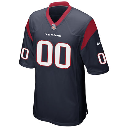 Houston Texans Navy Custom Game Team Color Navy Football Jersey product image
