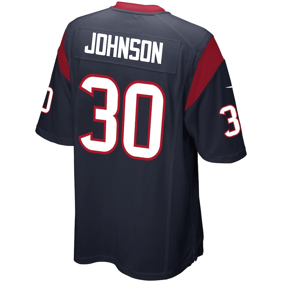 Houston Texans Kevin Johnson Game Navy Football Jersey product image