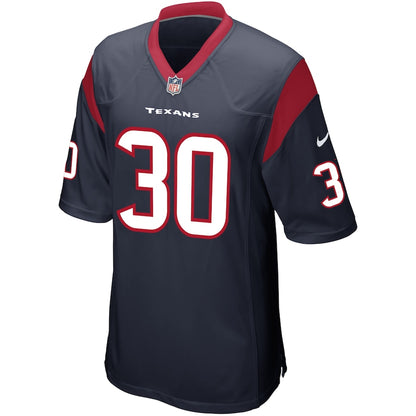 Houston Texans Kevin Johnson Game Navy Football Jersey product image
