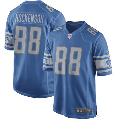 Detroit Lions T.j. Hockenson Game Blue Football Jersey product image