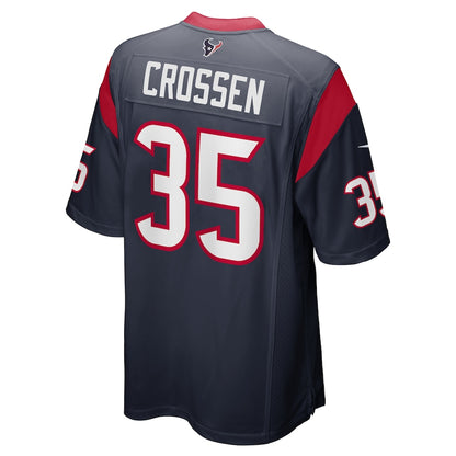 Houston Texans Keion Crossen Game Navy Football Jersey product image