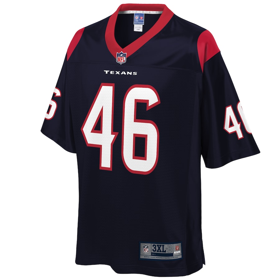 Houston Texans Jon Weeks Pro Line Big & Tall Navy Football Jersey product image
