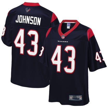 Houston Texans Chris Johnson Pro Line Big & Tall Navy Football Jersey product image