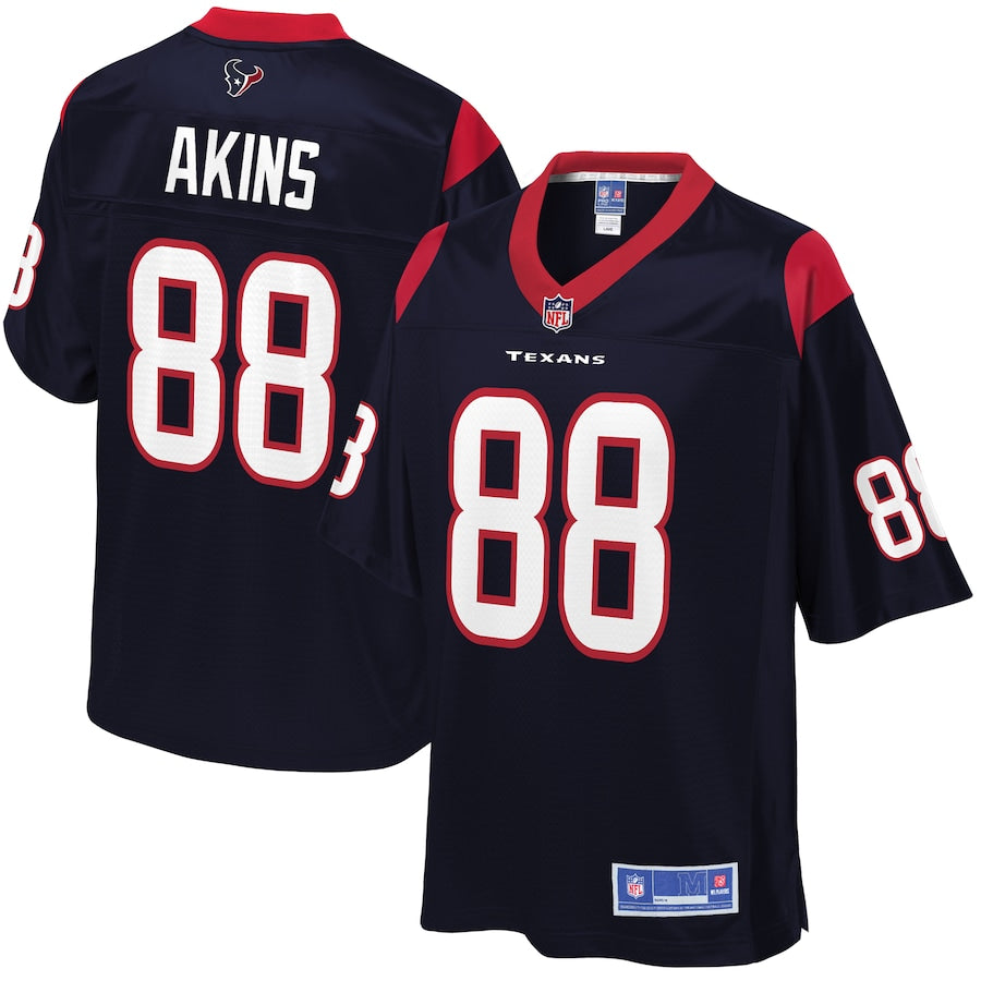 Houston Texans Jordan Akins Pro Line Navy Football Jersey product image