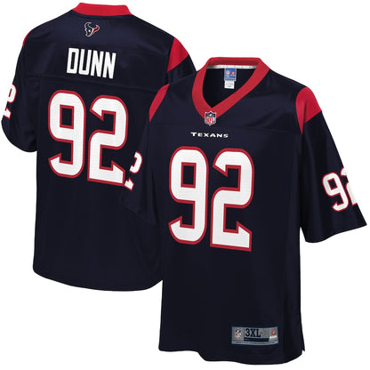Houston Texans Brandon Dunn Pro Line Big & Tall Navy Football Jersey product image