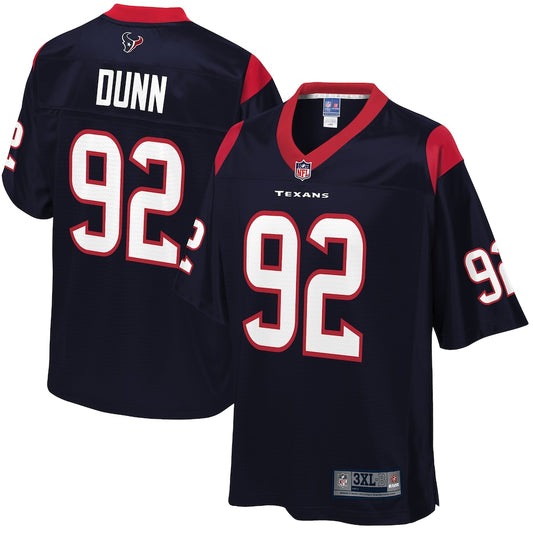 Houston Texans Brandon Dunn Pro Line Big & Tall Navy Football Jersey product image