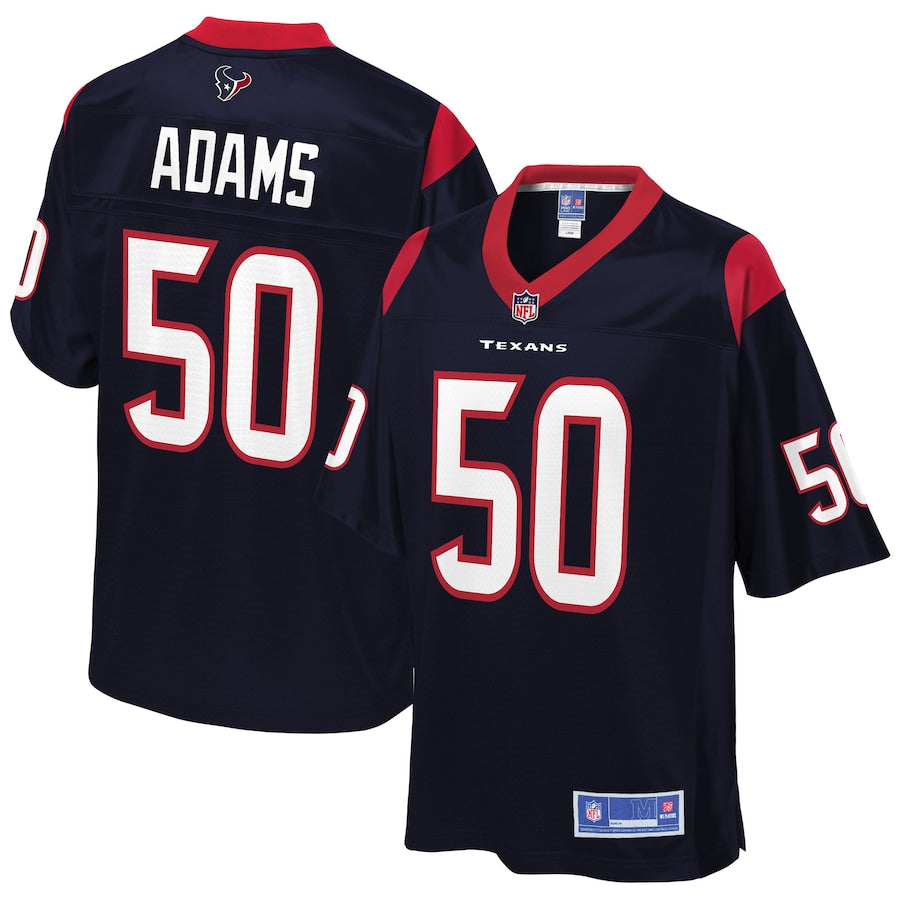 Houston Texans Tyrell Adams Pro Line Navy Football Jersey product image