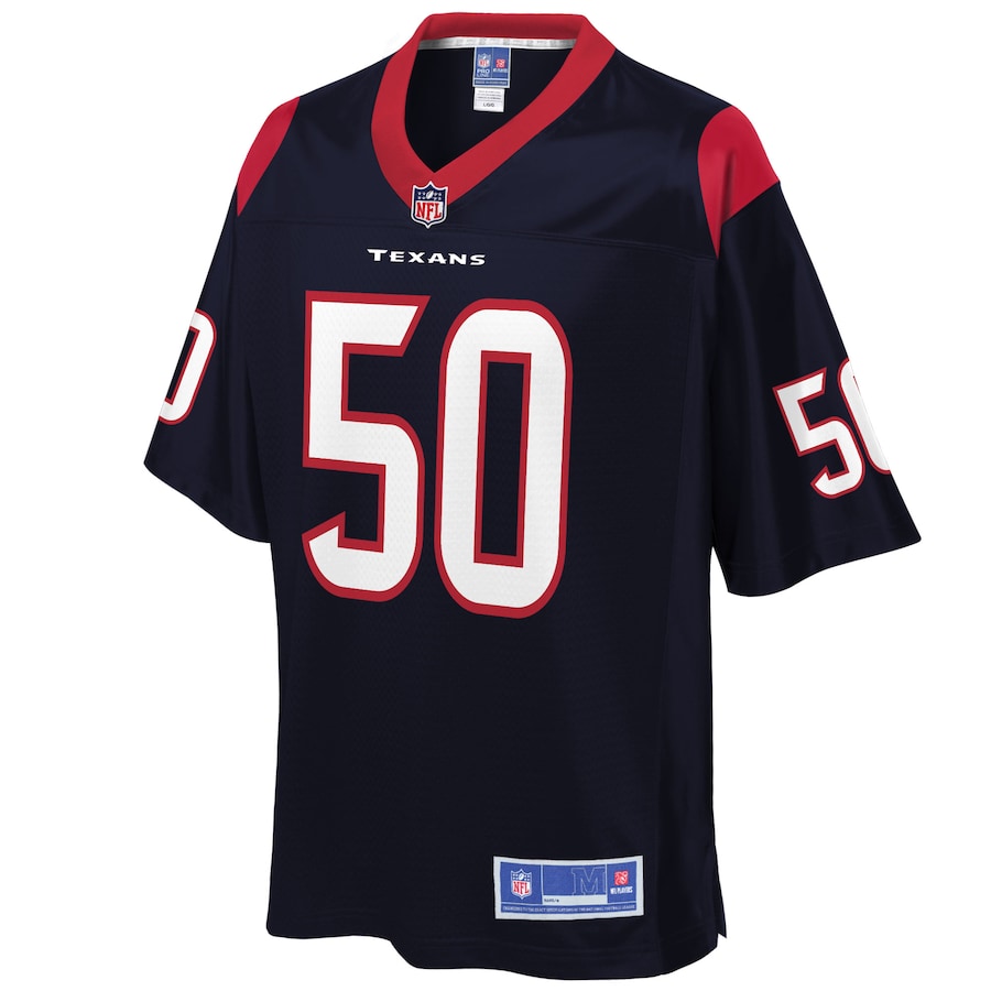 Houston Texans Tyrell Adams Pro Line Navy Football Jersey product image