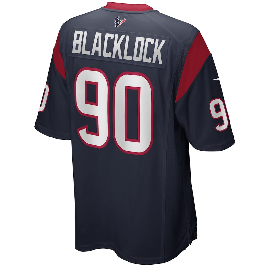 Houston Texans Ross Blacklock Game Navy Football Jersey product image
